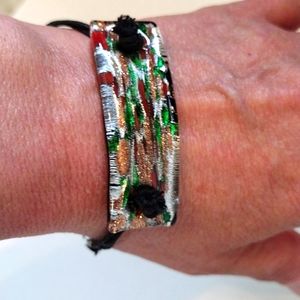 Beautiful blown glass bracelet.
